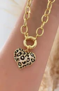 Collar Corazón Print Leo Gold - Miniatura 1