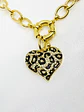 Collar Corazón Print Leo Gold - Miniatura 3