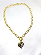 Collar Corazón Print Leo Gold - Miniatura 4