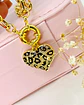 Collar Corazón Print Leo Gold - Miniatura 5