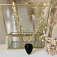 Collar Gota Onyx facetado gold - Miniatura 5
