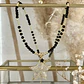 Collar Estrella Circones balines y cristales facetados black - Miniatura 1