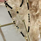 Collar Estrella Circones balines y cristales facetados black - Miniatura 4