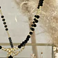 Collar Estrella Circones balines y cristales facetados black - Miniatura 6