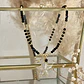 Collar Estrella Circones balines y cristales facetados black - Miniatura 7