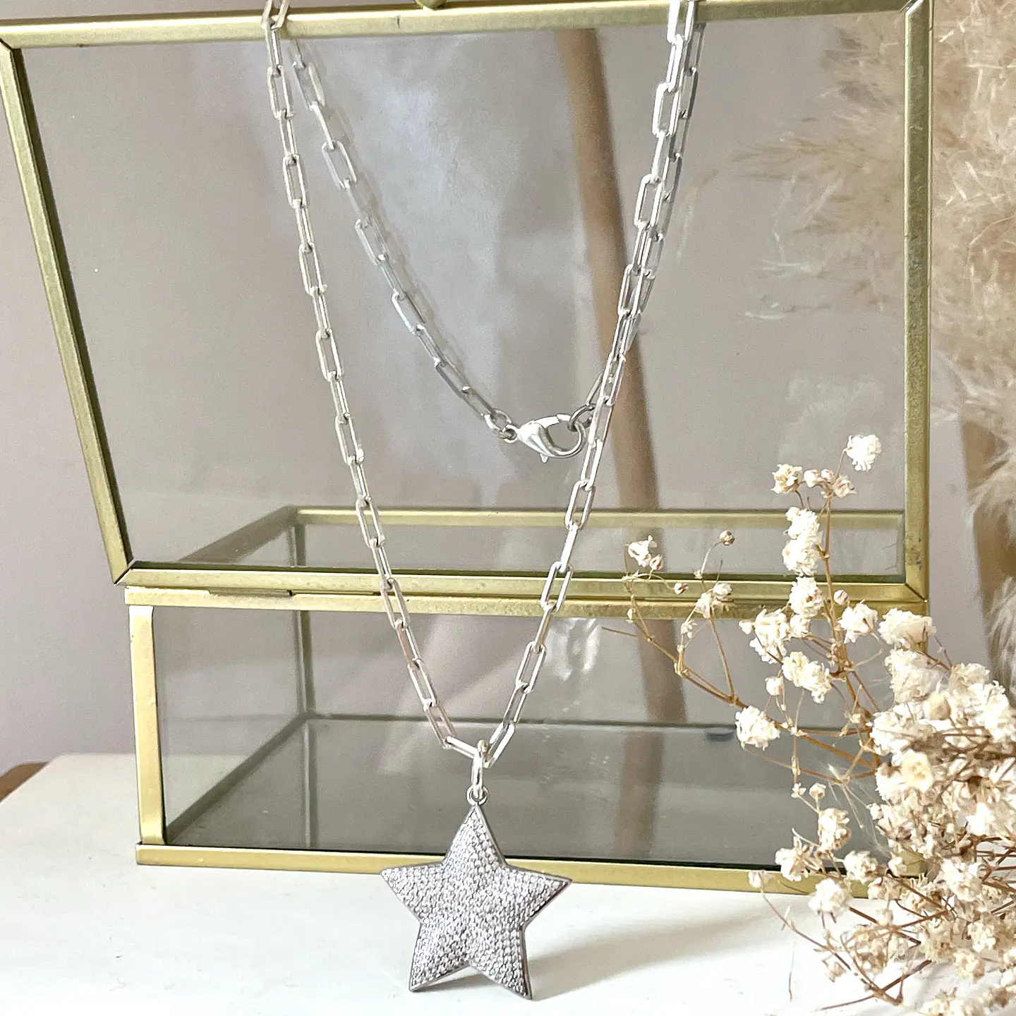Collar Estrella Circones Micropavé Silver 6