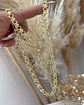 Collar Nudo de Bruja eslabones mixtos Gold - Miniatura 6