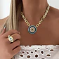 Collar Medallón Ojo Turco Circones Gold - Miniatura 1