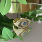 Maxi anillo Ojo Turco Turquesa Gold Circones   - Miniatura 6
