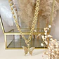 Collar Mariposa Full Circones eslabones mixtos gold - Miniatura 2
