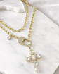 Collar XL Maxi Cruz Cristales  Broche Candado Luxury Gold - Miniatura 4