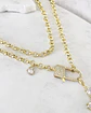 Collar XL Maxi Cruz Cristales  Broche Candado Luxury Gold - Miniatura 3