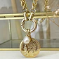 Collar Moneda Francesa Cordón Trigo enchapado gold - Miniatura 1