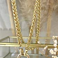 Collar Moneda Francesa Cordón Trigo enchapado gold - Miniatura 6