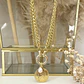 Collar Moneda Francesa Cordón Trigo enchapado gold - Miniatura 2
