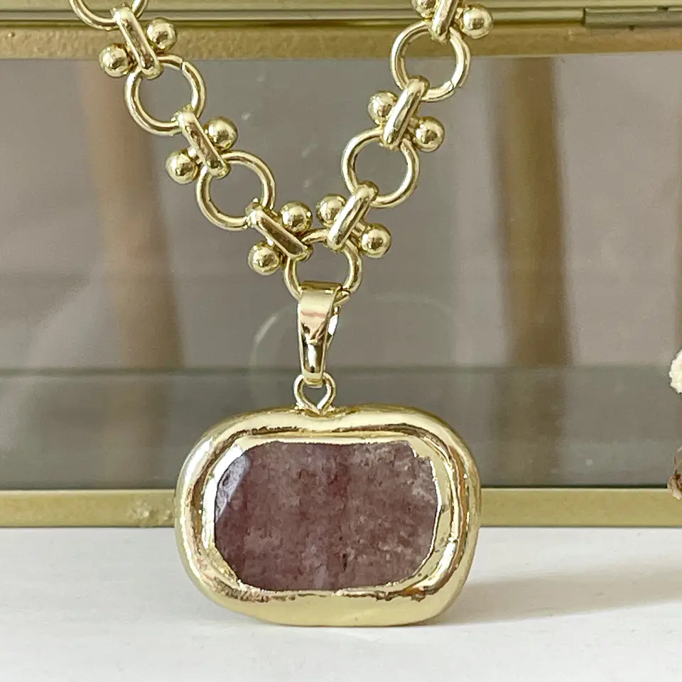 Collar Cuarzo de Fuego Gold 3