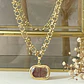 Collar Cuarzo de Fuego Gold - Miniatura 1