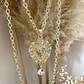 Collar XL Maxi Corazón Barroco y Cristal Broche full circones gold  - Miniatura 2