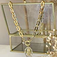 Collar Medalla Virgen Guadalupe Circones Gold  - Miniatura 4