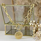 Collar Medallón Padre Nuestro Circones Maxi eslabones macizos gold - Miniatura 4