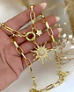 Collar Sol Circones Punto de luz Gold - Miniatura 9