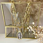 Collar Medalla Virgen de los Rayos Estrella circones gold - Miniatura 2