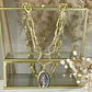 Collar Medalla Virgen de los Rayos Estrella circones gold - Miniatura 7