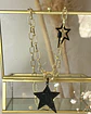 Collar Maxi Estrella Black Circones con conector estrella negra Gold - Miniatura 2