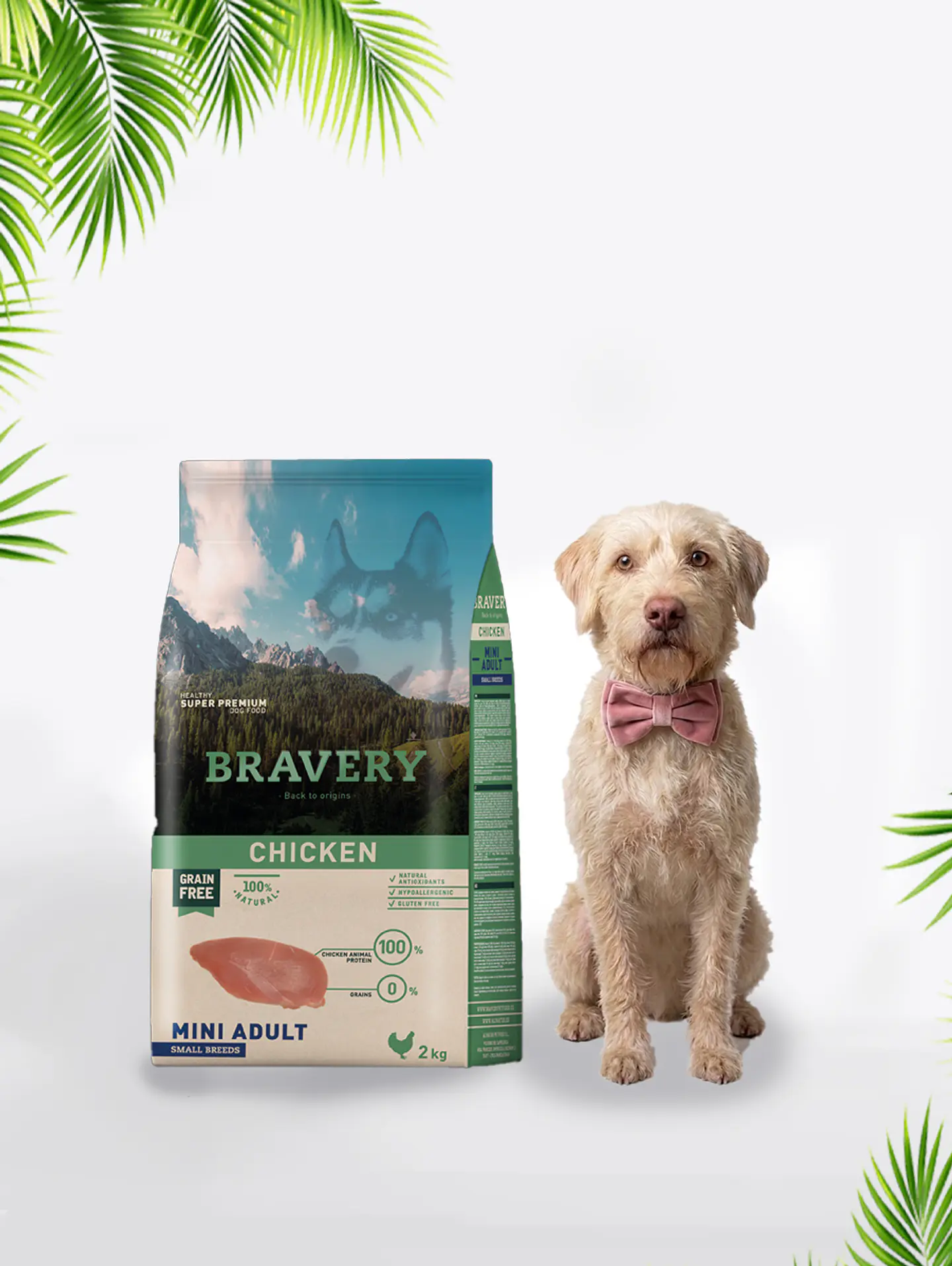 Bravery Chicken Mini Adult 2kg 1