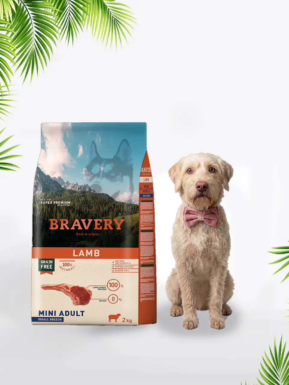 Bravery Lamb Mini Adult 2kg 1