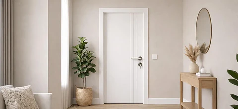Porta WPC riscas 2100x810x45mm Magnética