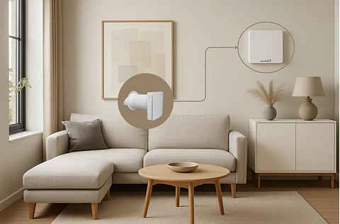 Ventilador Mecânico 2.0 Filtro F7 Wi-Fi-VMC