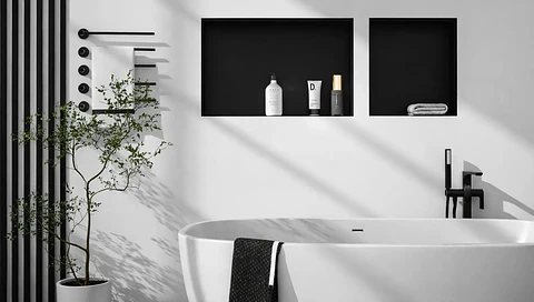 Nicho de Parede Matte Black Frameless