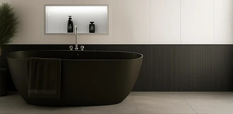 Nicho de Parede Inox Escovado LED