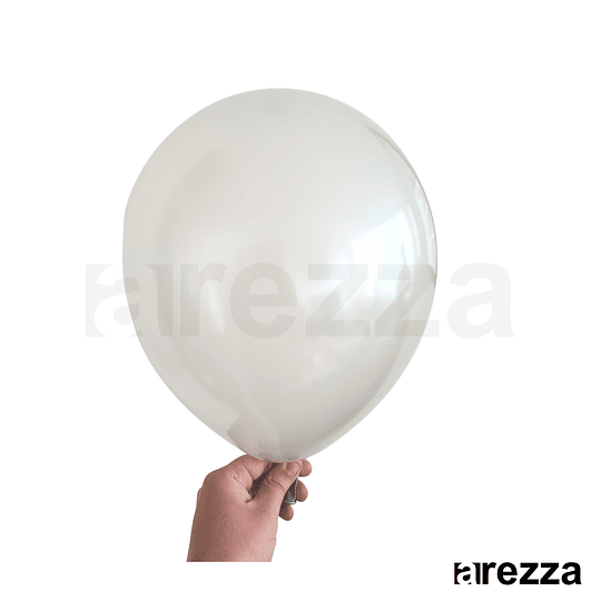 Globo Gris Metalizado 12