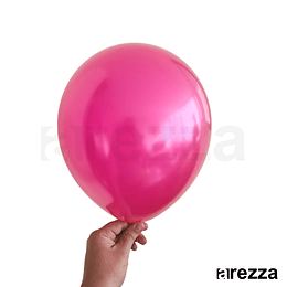 Globo Fucsia Metalizado 12"