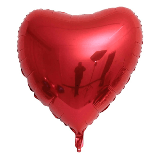 Corazón Foil Rojo 32
