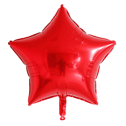 Estrella Foil Rojo 18"