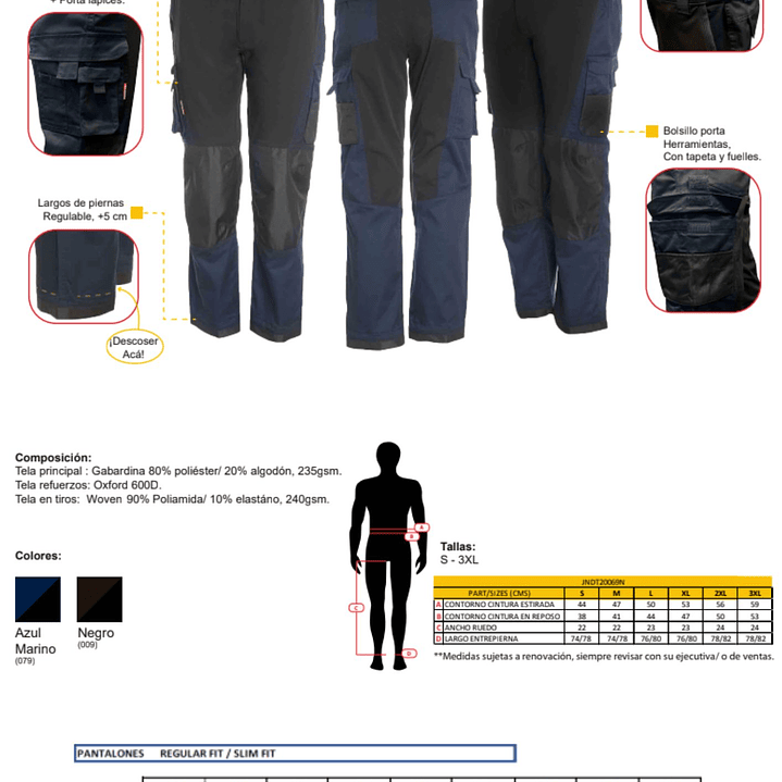 Pantalón Cargo New Dinamic Active 5