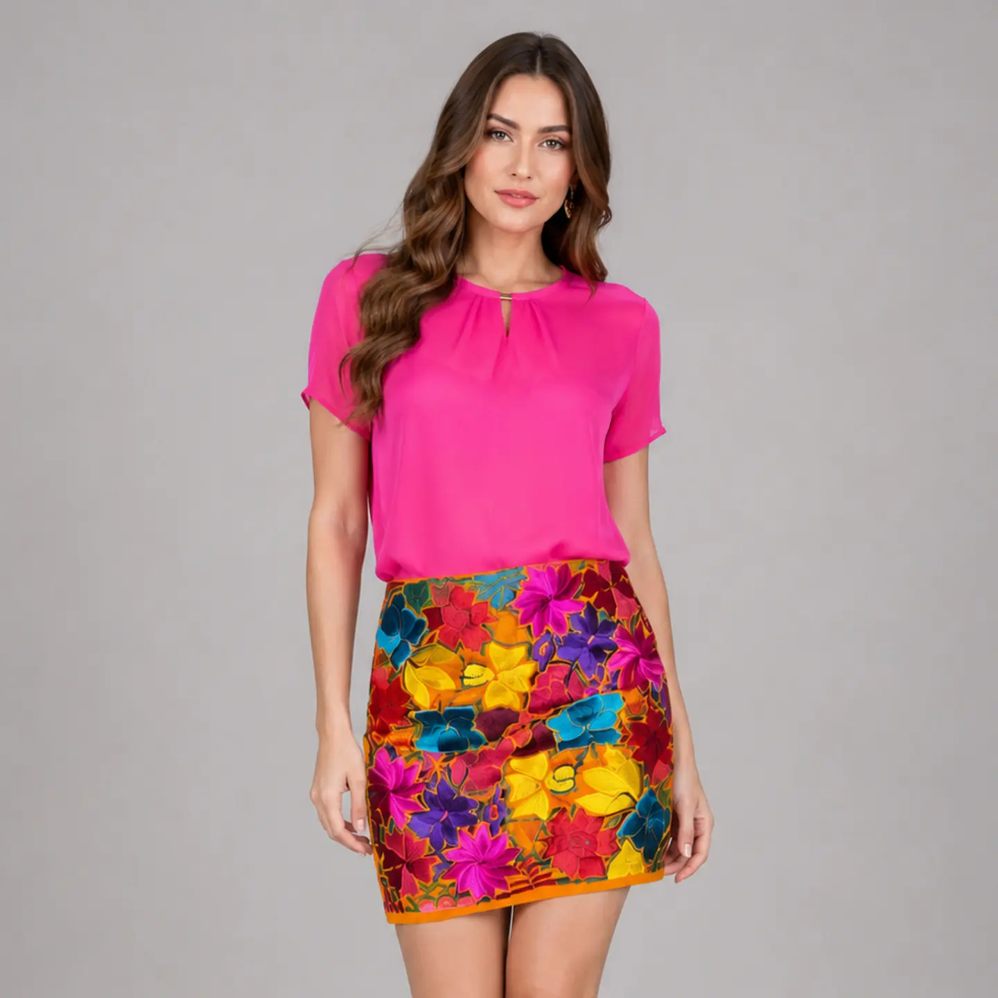 Falda bordada Chiapas 1