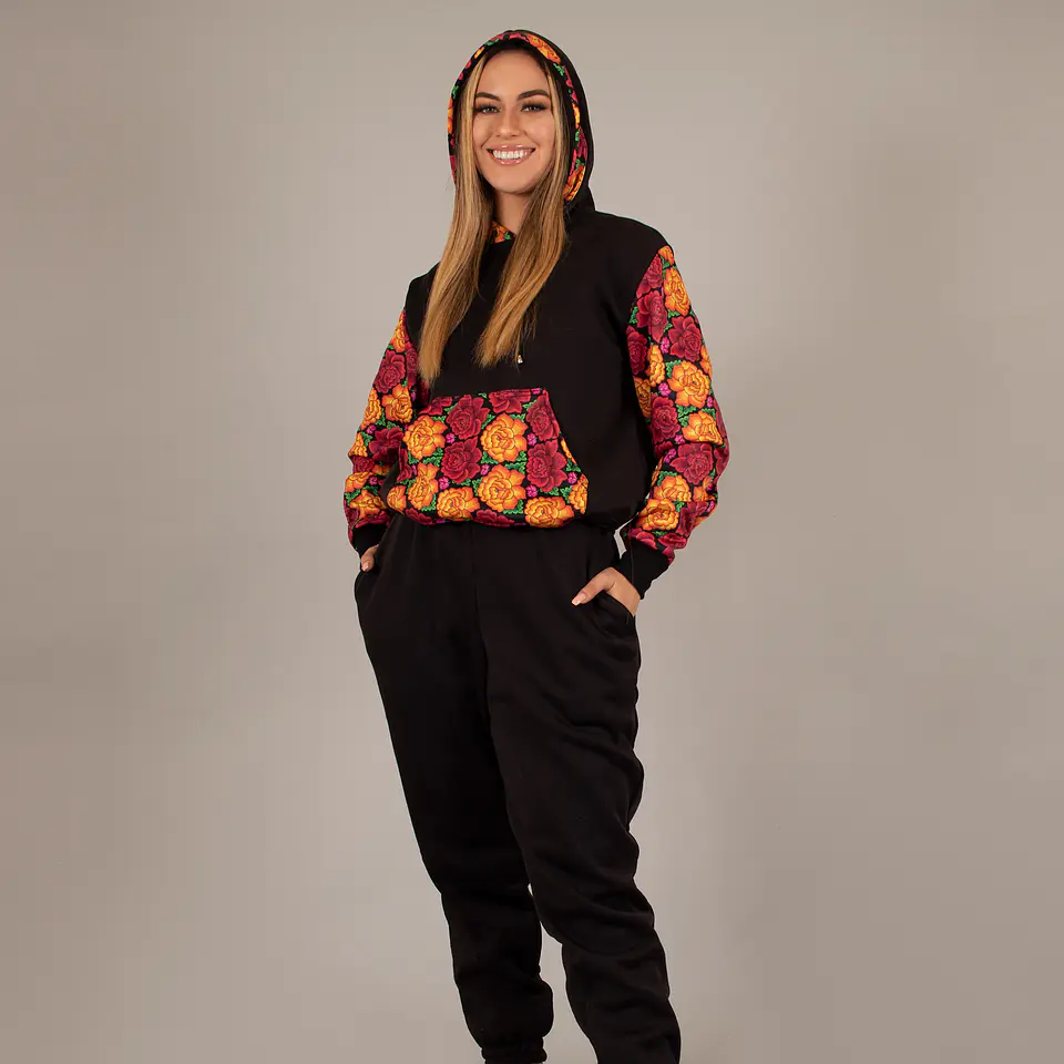 Conjunto de Pants Floral Mexicano 1
