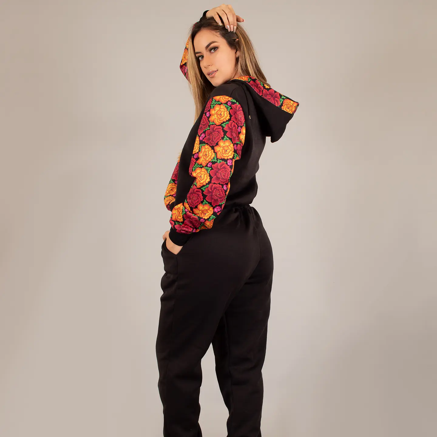 Conjunto de Pants Floral Mexicano 2