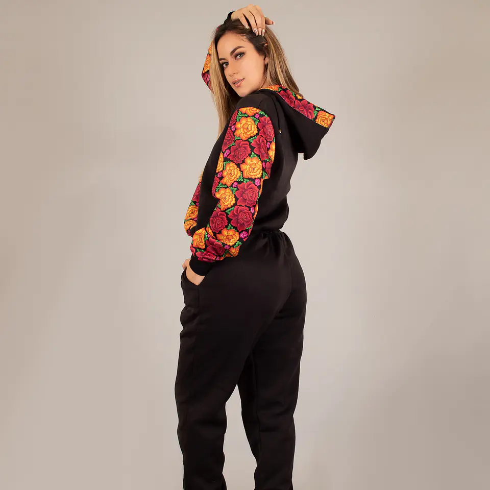 Conjunto de Pants Floral Mexicano 2
