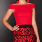 Vestido de Lino escote ojal con bordado artesanal en falda. Cierre en espalda. - Miniatura 3