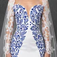 Vestido de Novia bordado artesanal. Corte sirena, manga de encaje. (NO INCLUYE MANTILLA). - Miniatura 2