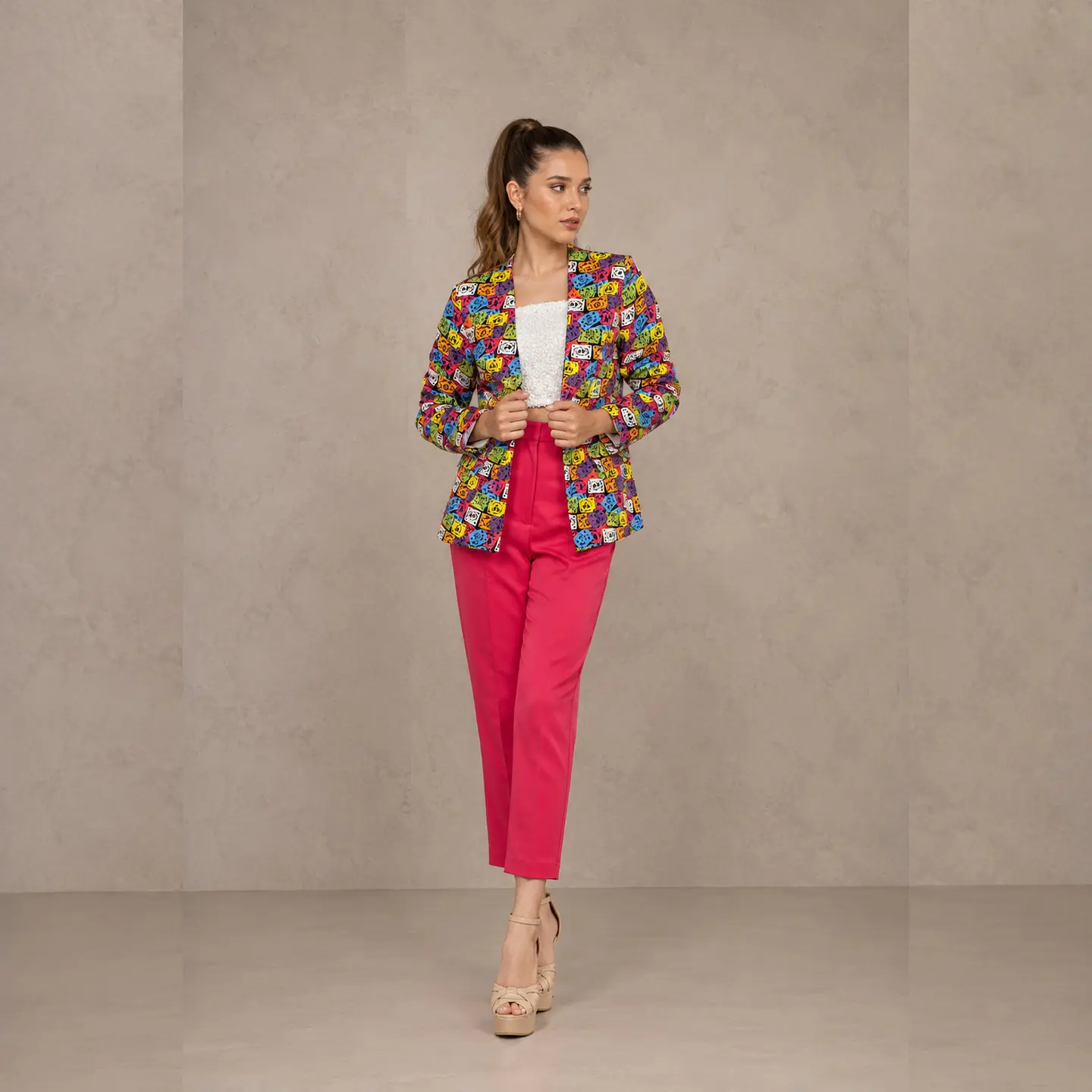 Chaqueta estampada manga larga 3