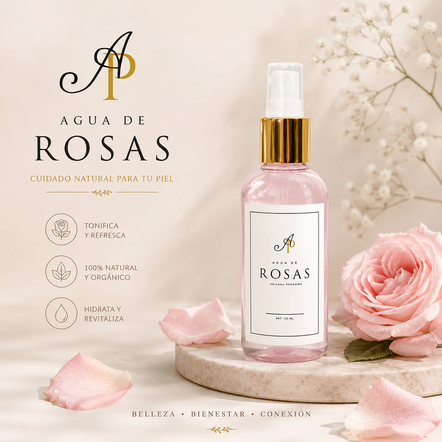 Agua de Rosas 125 ml 1