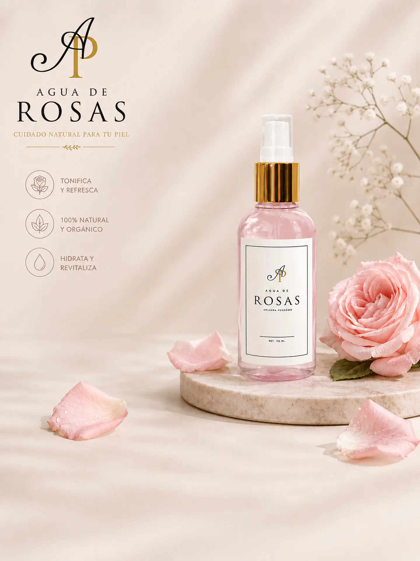Agua de Rosas 125 ml 1