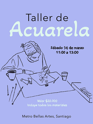 Taller de Acuarela Sábado 14 de Marzo