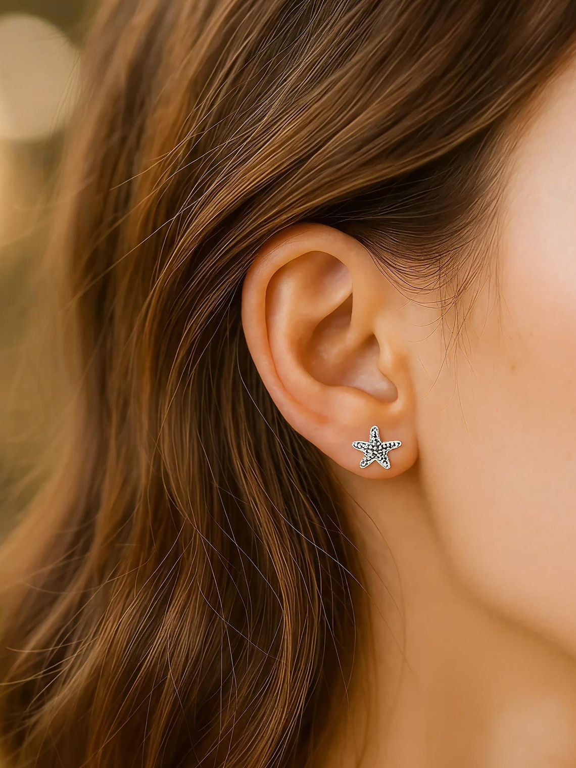 Aros Estrella de Mar Plata 925 2